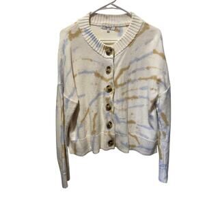 Madewell Tie-Dye Broadway Cardigan Sweater Size M